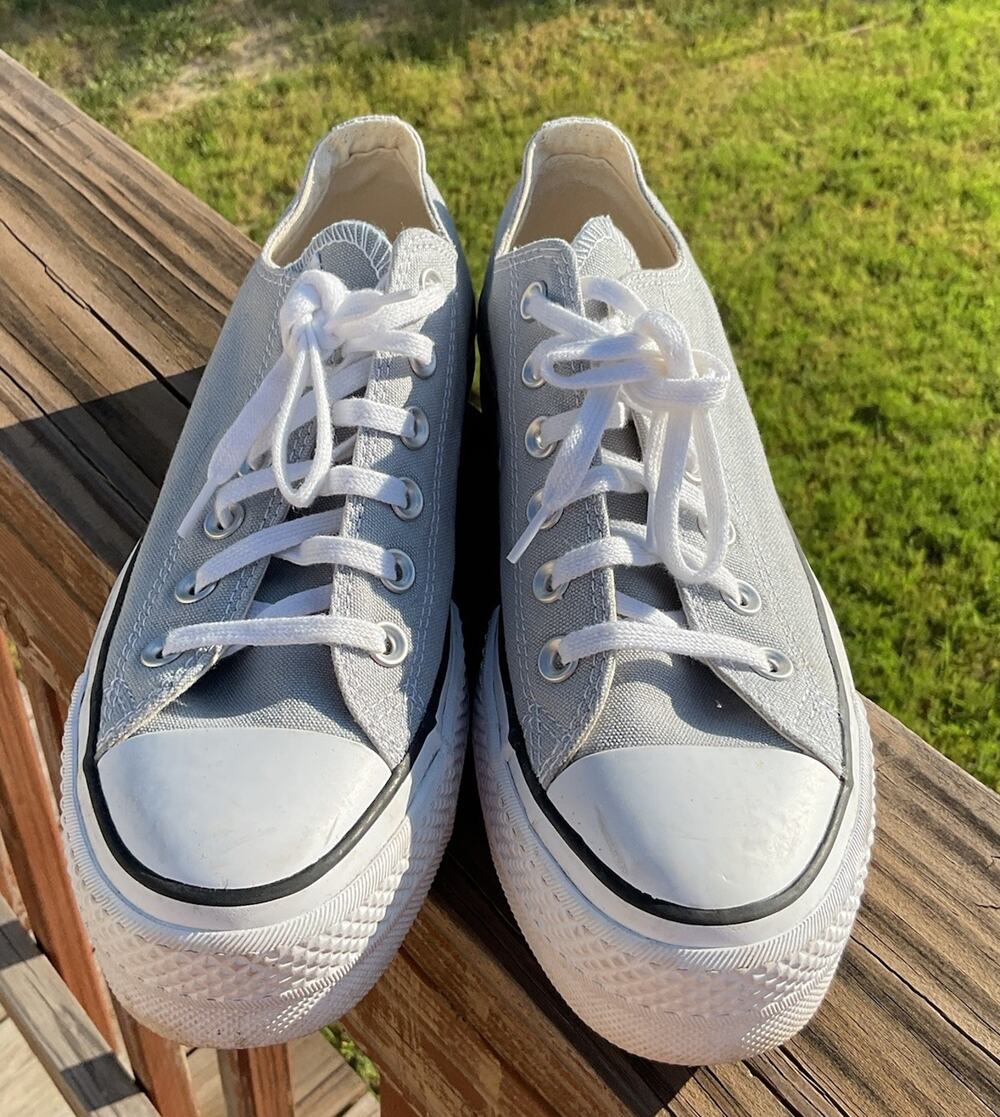 Converse Chuck Taylor Shoes Womens Size 8 Gray 566757C Platform Lift